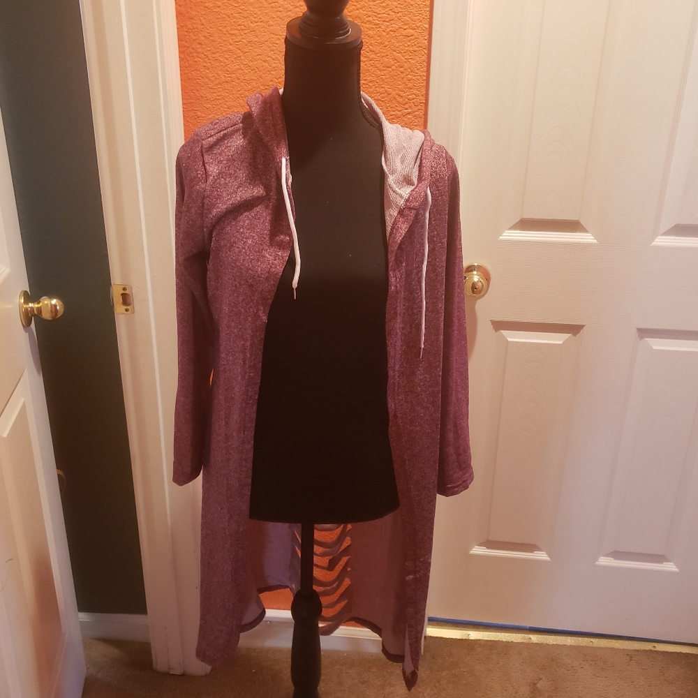 Womens car coat styled sweater